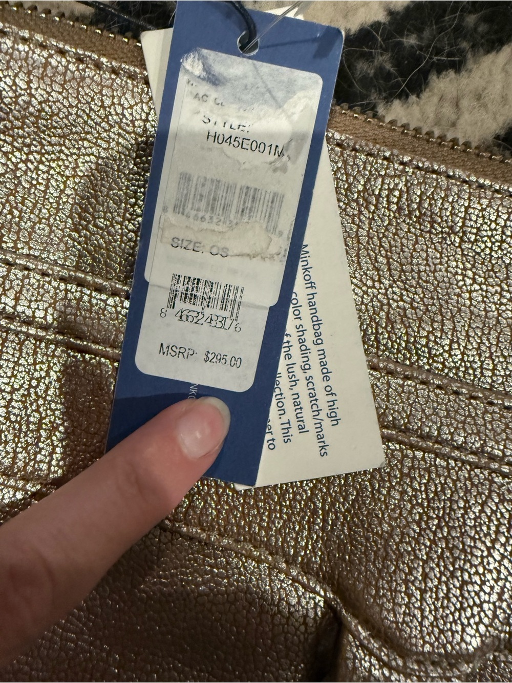 Rebecca Minkoff Metallic rose gold Pebbled Leather Crossbody - Picture 3 of 5